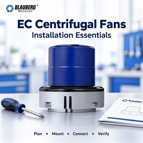 Cum se instalează un ventilator centrifugal EC?